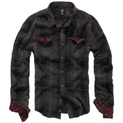 Brandit Checkshirt Duncan Braun-schwarz