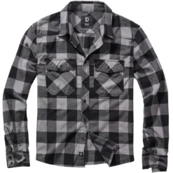 Brandit Checkshirt Schwarz-anthrazit