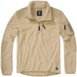 Brandit Fleece Troyer Ripstop Camel