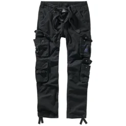 Brandit Pure Slim Fit Trousers Schwarz