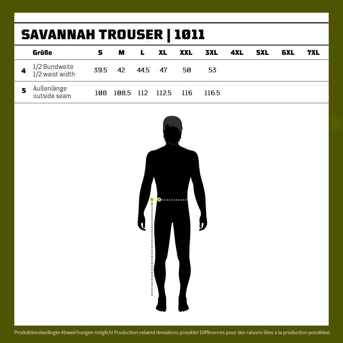 BRANDIT Savannah Trouser Oliv 3 BRANDIT Savannah Trouser Oliv – Bild 3