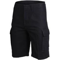 Mil-Tec BW Bermuda Moleskin Washed Schwarz