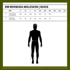 Mil-Tec BW Bermuda Moleskin Washed Schwarz -Günstiges Tarn Mode Geschäft bw bermuda moleskin washed schwarz3