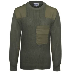 BW Pullover Baumwolle Oliv