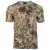Mil-Tec BW Tropen T-Shirt Mit Nat. Abzeichen Aridfleck