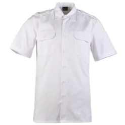 Mil-Tec Diensthemd Kurzarm Weiß
