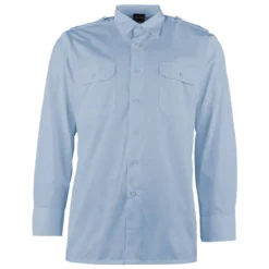 Mil-Tec Diensthemd Langarm Hellblau