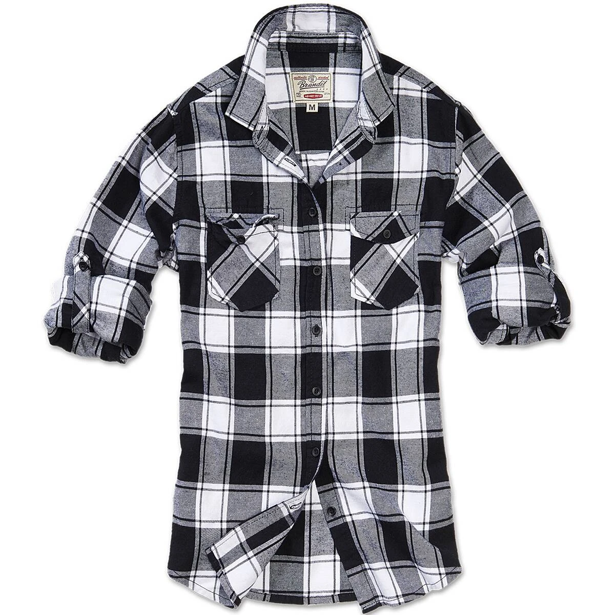 Brandit Girls Flanellhemd Amy Schwarz-weiß 1 Brandit Girls Flanellhemd Amy Schwarz-weiß