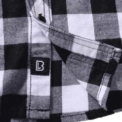 Brandit Kinder Checkshirt Weiß-schwarz -Günstiges Tarn Mode Geschäft kinder checkshirt weiss schwarz3