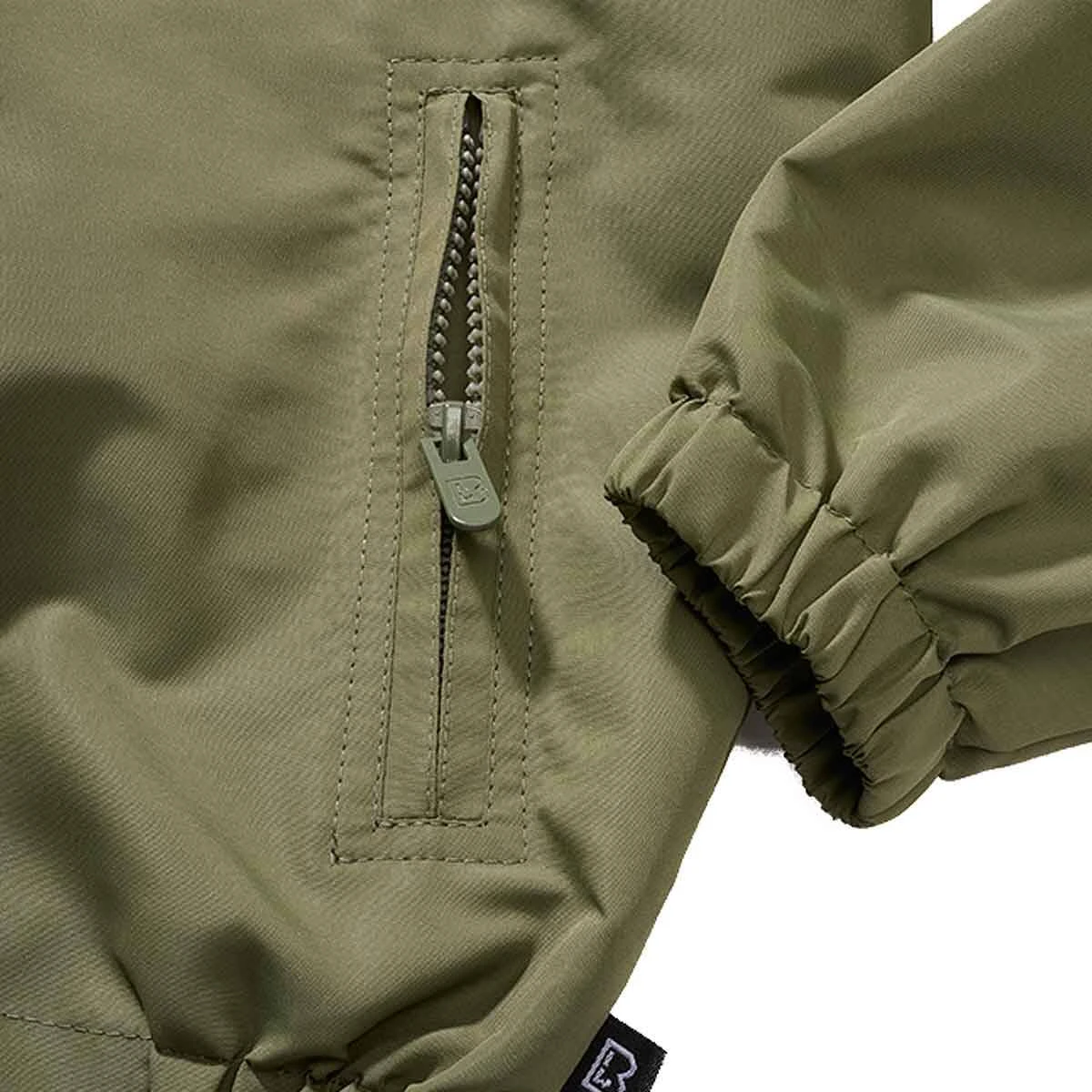 Brandit Kinder Sommer Windbreaker Frontzip Oliv 3 Brandit Kinder Sommer Windbreaker Frontzip Oliv – Bild 3