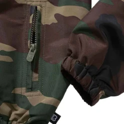 Brandit Kinder Sommer Windbreaker Frontzip Woodland -Günstiges Tarn Mode Geschäft kinder sommer windbreaker frontzip woodland3