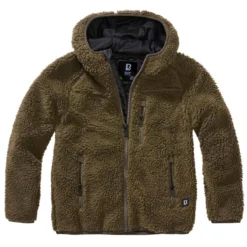 Brandit Kinder Teddyfleece Jacke Oliv