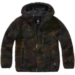 Brandit Kinder Teddyfleece Jacke Woodland