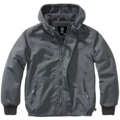 Brandit Kinder Windbreaker Frontzip Anthrazit