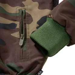 Brandit Kinder Windbreaker Frontzip Woodland -Günstiges Tarn Mode Geschäft kinder windbreaker frontzip woodland3