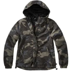 Brandit Ladies Summer Windbreaker Frontzip Darkcamo
