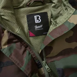Brandit Ladies Summer Windbreaker Frontzip Woodland -Günstiges Tarn Mode Geschäft ladies summer windbreaker frontzip woodland3