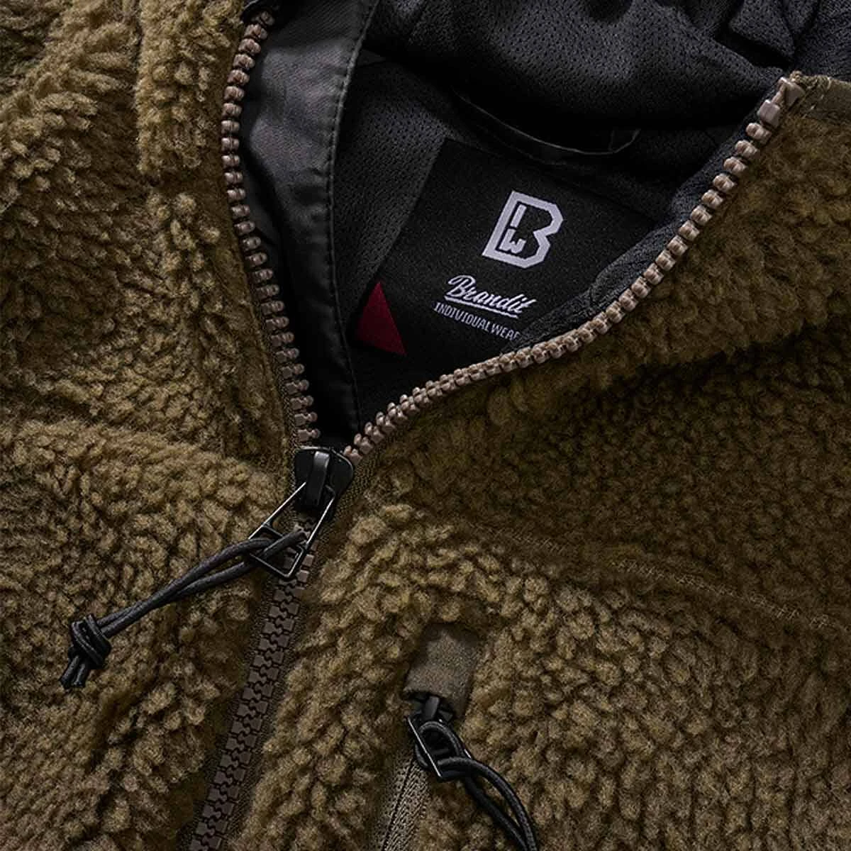 Brandit Ladies Teddyfleece Jacke Oliv 3 Brandit Ladies Teddyfleece Jacke Oliv – Bild 3