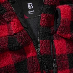 Brandit Ladies Teddyfleece Jacke Rot-schwarz -Günstiges Tarn Mode Geschäft ladies teddyfleece jacke rot schwarz3