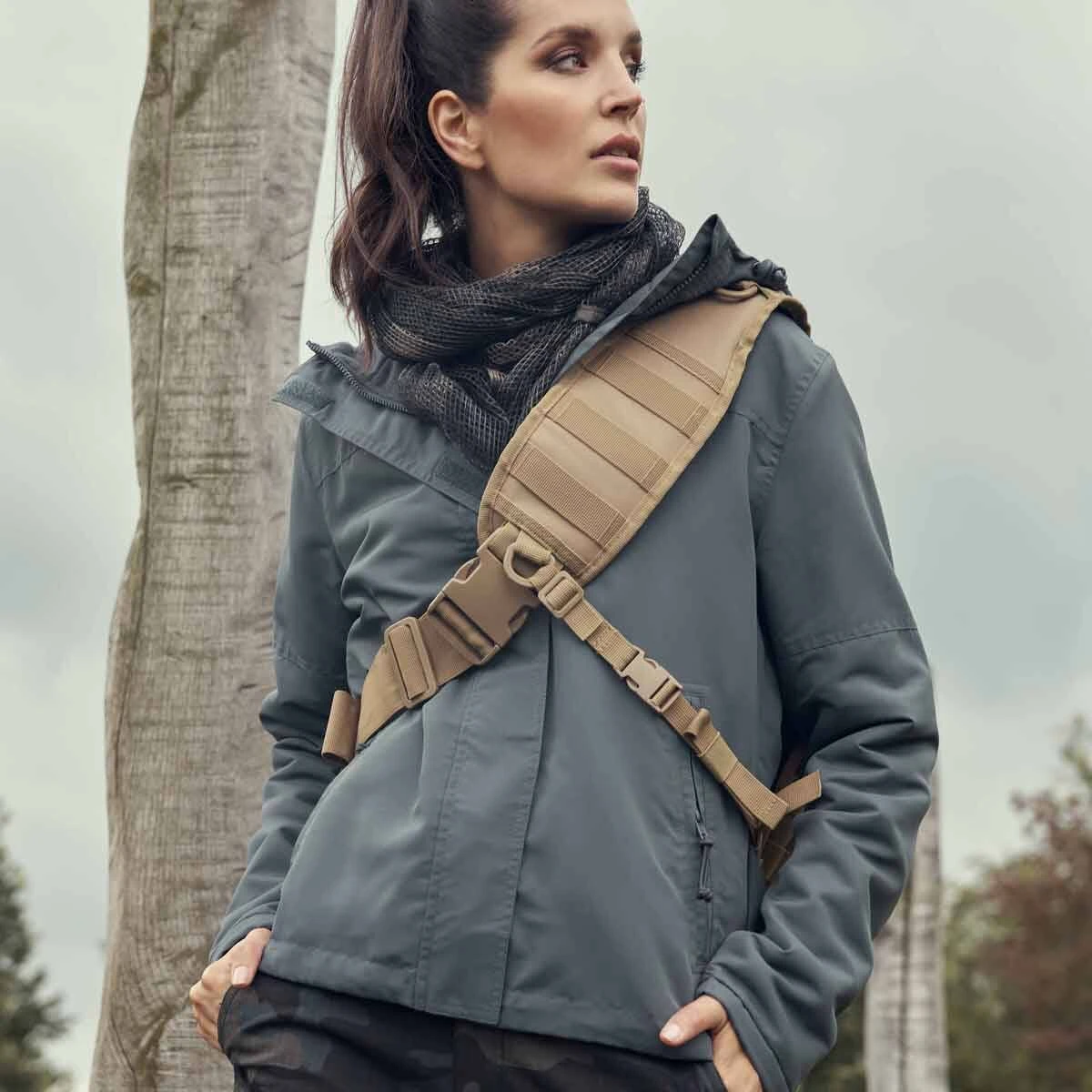 Brandit Ladies Windbreaker Frontzip Anthrazit 4 Brandit Ladies Windbreaker Frontzip Anthrazit – Bild 4