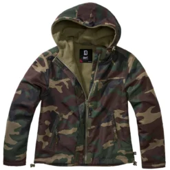 Brandit Ladies Windbreaker Frontzip Woodland