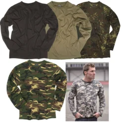 Mil-Tec Langarmshirt Woodland -Günstiges Tarn Mode Geschäft langarmshirt woodland3