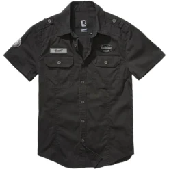 Brandit Luis Vintage Shirt Kurzarm Schwarz
