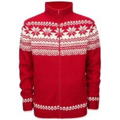 Brandit Norweger Strickjacke Rot