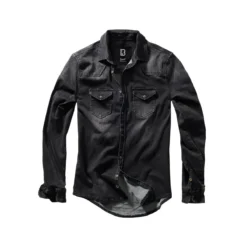 Brandit Riley Denim Hemd Schwarz
