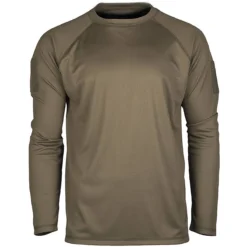 Mil-Tec Tactical Langarmshirt Quick Dry Oliv