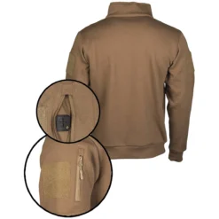 Günstiges Tarn Mode Geschäft -Günstiges Tarn Mode Geschäft tactical sweatshirt mit zipper coyote2