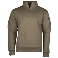 Mil-Tec Tactical Sweatshirt Mit Zipper Oliv
