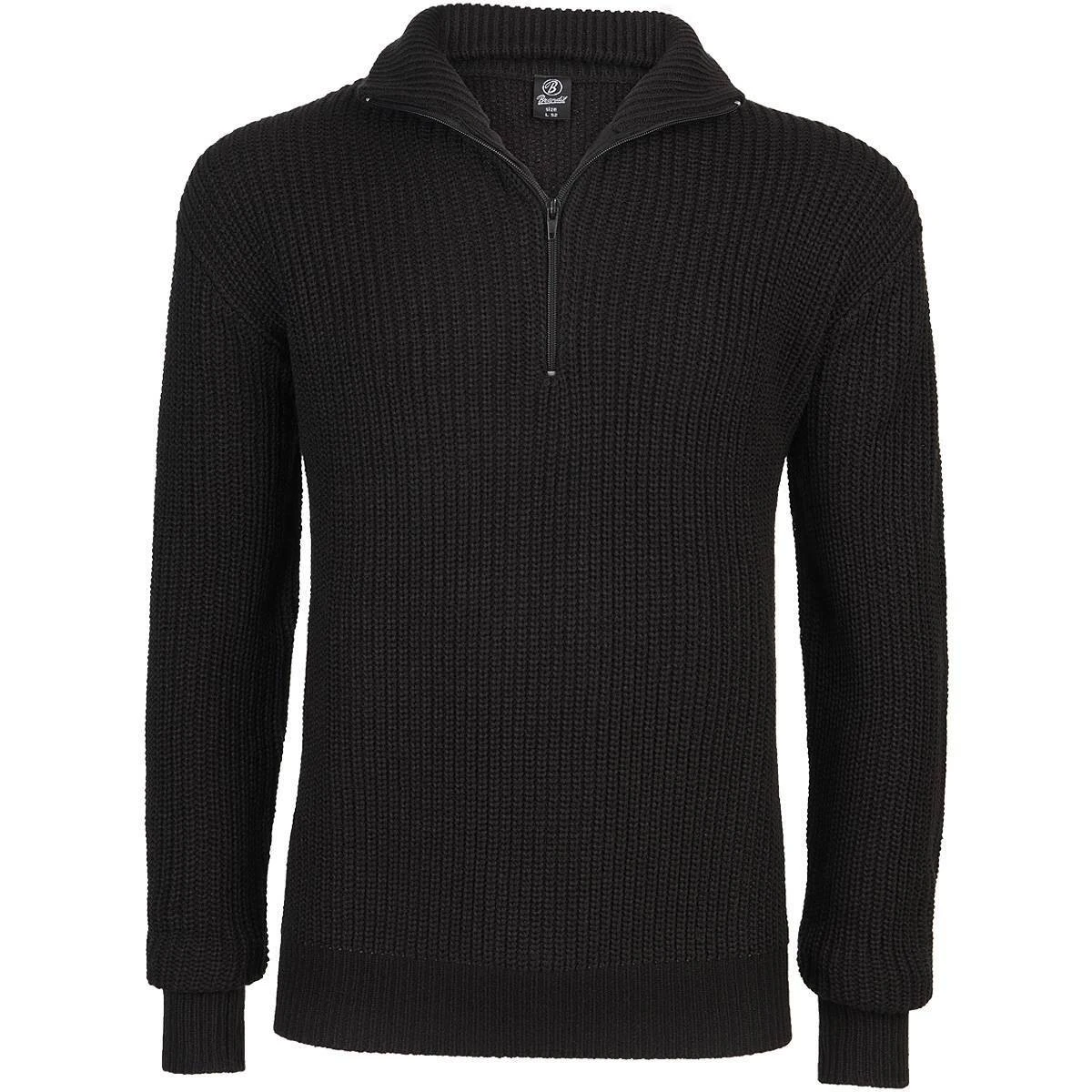 Brandit Troyer Pullover Schwarz 1 Brandit Troyer Pullover Schwarz