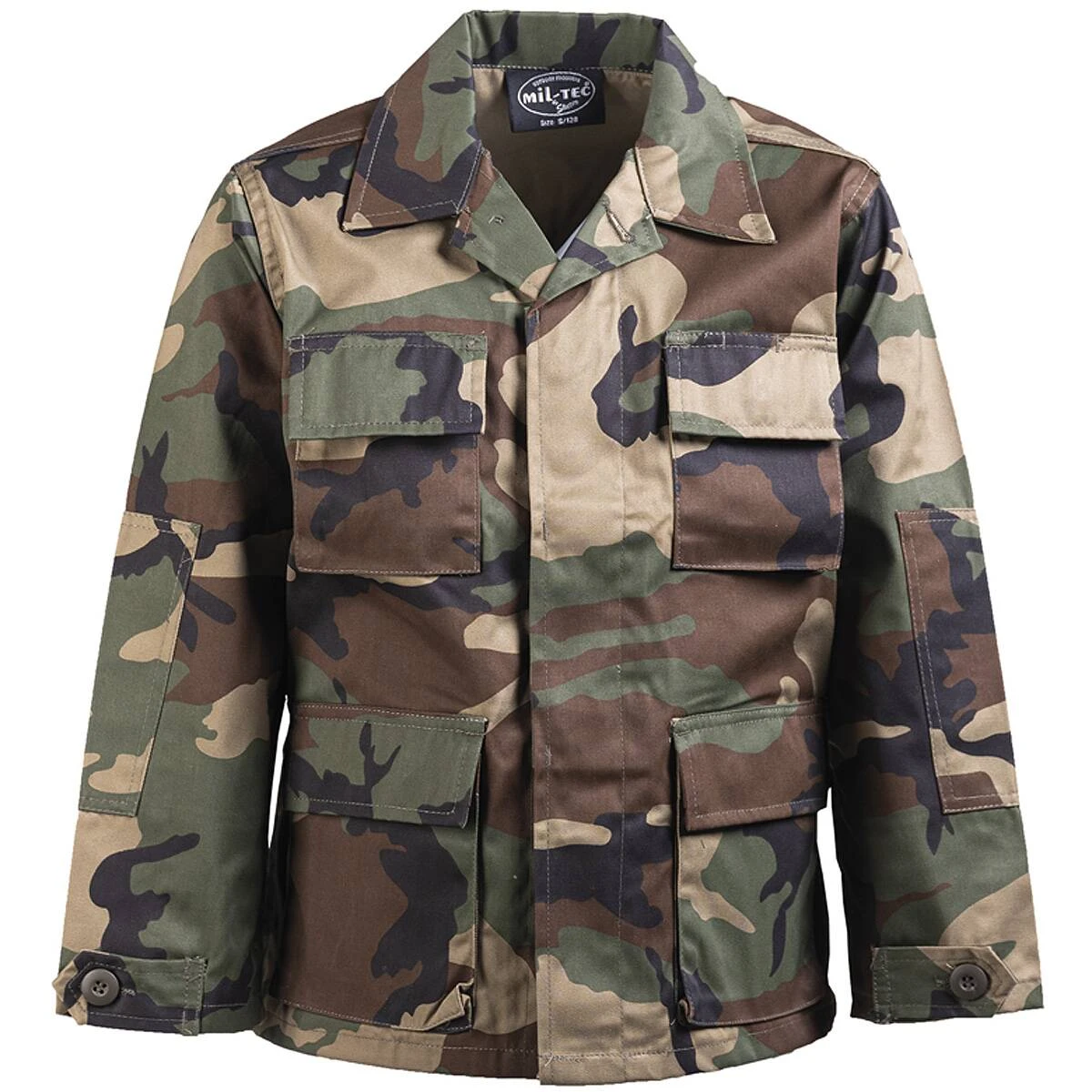 Mil-Tec US BDU Jacke Kids Woodland 1 Mil-Tec US BDU Jacke Kids Woodland