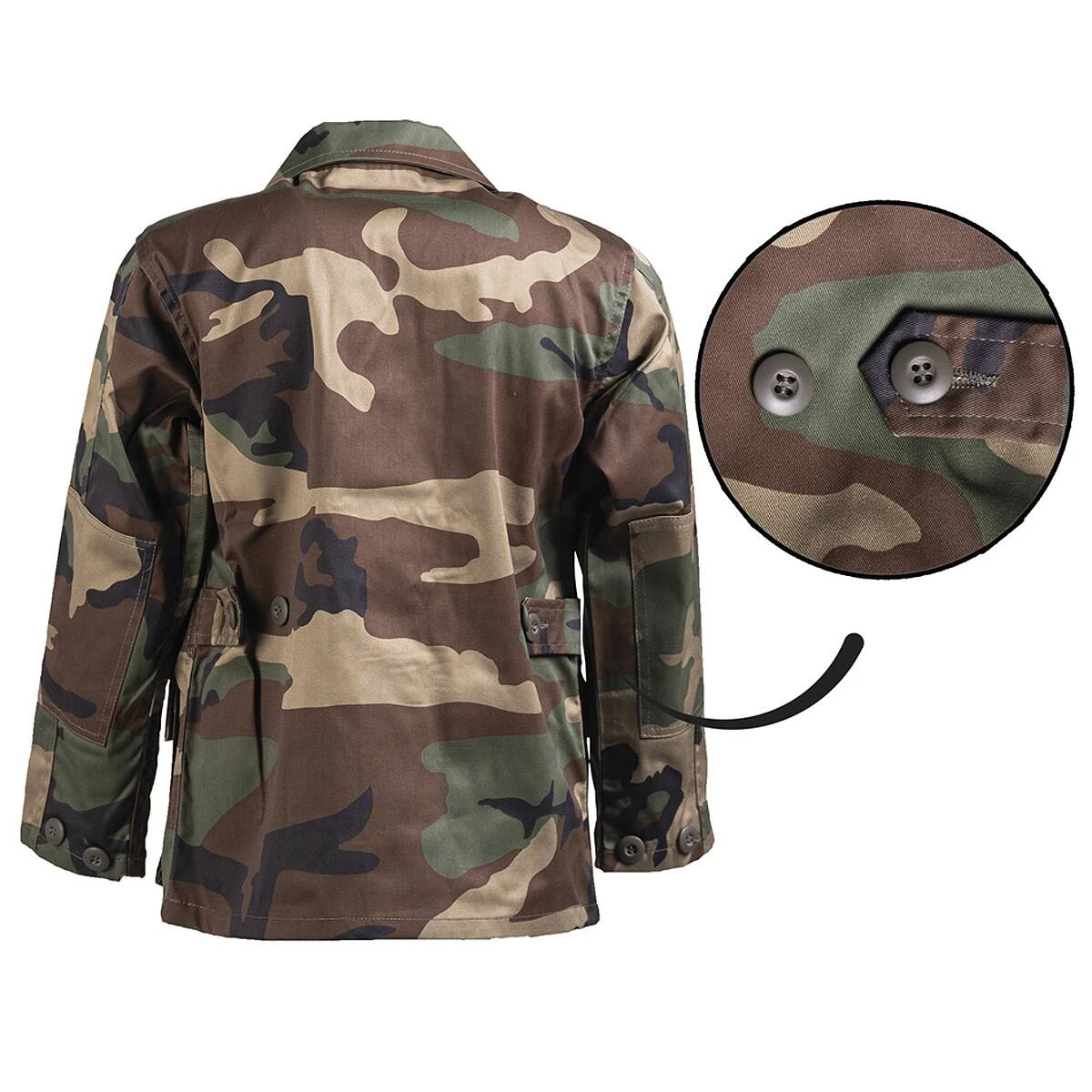 Mil-Tec US BDU Jacke Kids Woodland 2 Mil-Tec US BDU Jacke Kids Woodland – Bild 2
