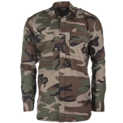 Mil-Tec US Feldhemd Ripstop Langarm Woodland