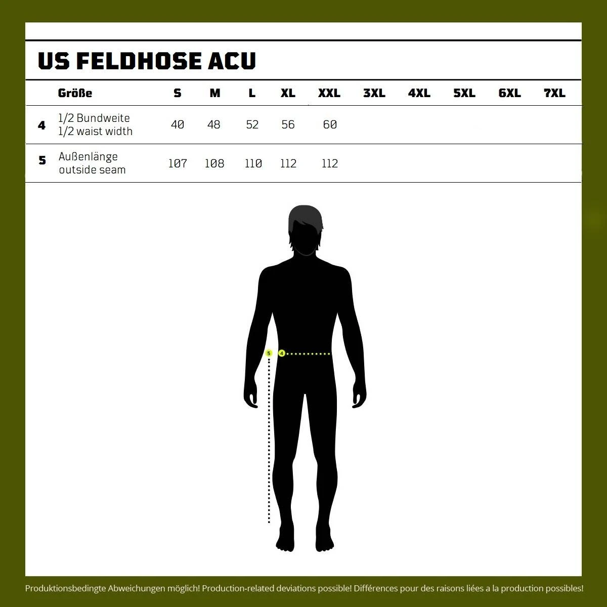 Mil-Tec US Feldhose ACU Ripstop, Oliv 3 Mil-Tec US Feldhose ACU Ripstop, Oliv – Bild 3